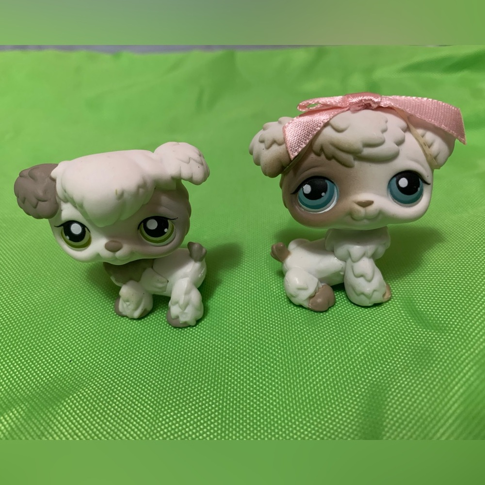 Hasbro LPS Littlest Pet Shop Poodles Pair (#203 #204)